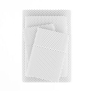 4 piece polka dot sheet set for queen bed